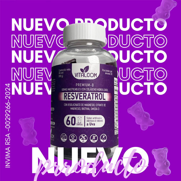 Resvratrol x 60 gomitas masticables