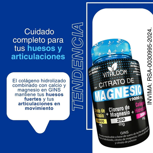 Citrato de Magnesio x 60 cápsulas